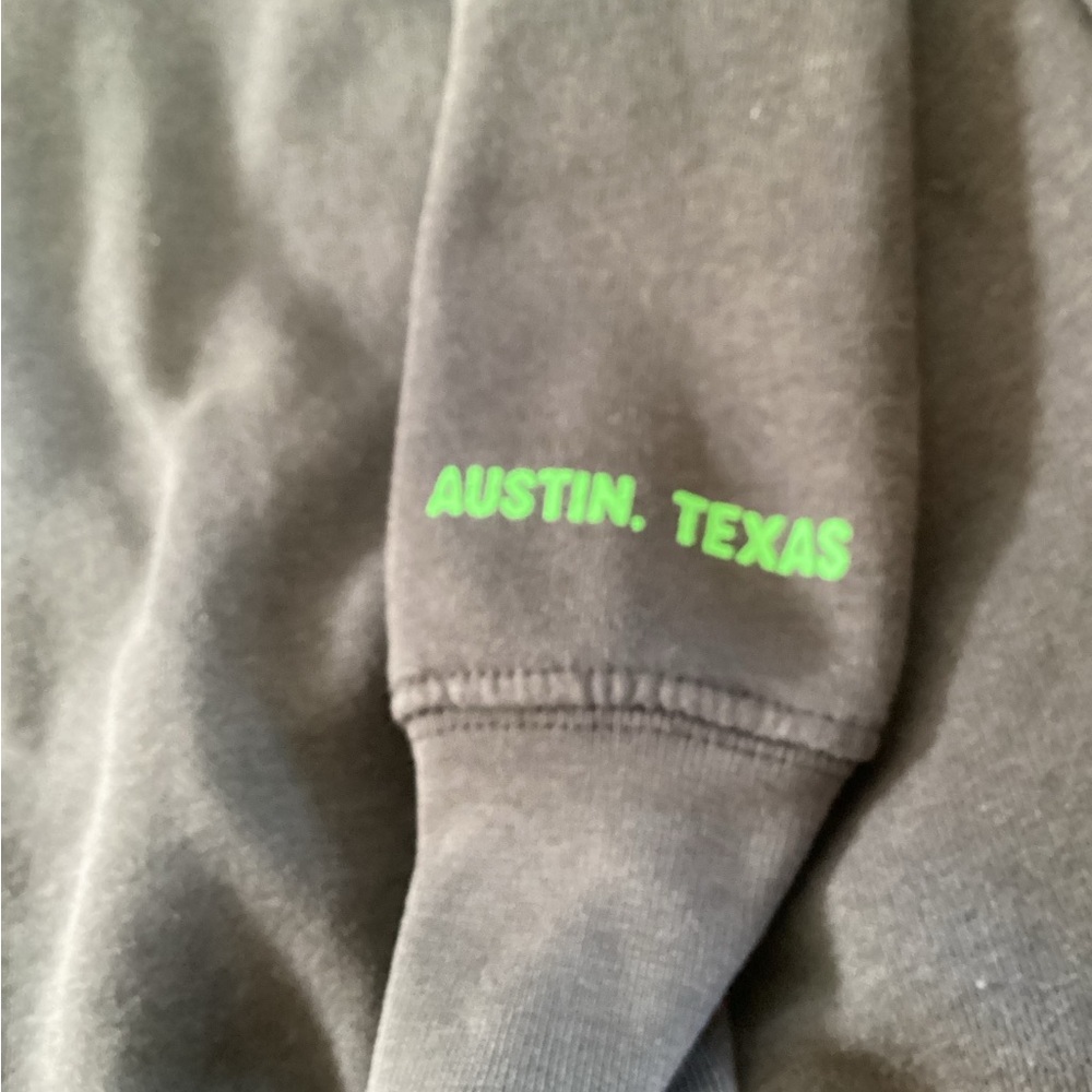 Midnight Cowboy Austin Texas Graphic Crewneck Sweater - Black Size XS, - Picture 3 of 5